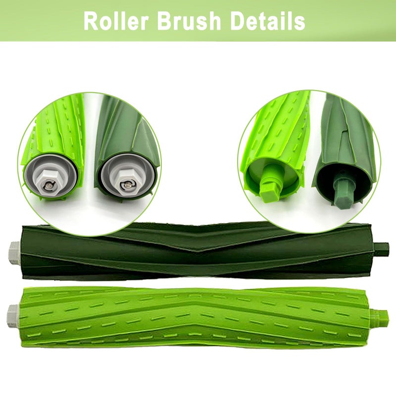 Bvhonwe 26 Pack Replacement Parts Accessories Compatible for iRobot Roomba i3 i3+ i7 i7+ i4 i6 i6+i8 i8+/Plus E5 E6 E7 J7 i5+j5+ I,E&J Series Vacuum Cleaner 2 Roller Brush & 8 Filters & 8 Side Brushes &8 bags - Image 3